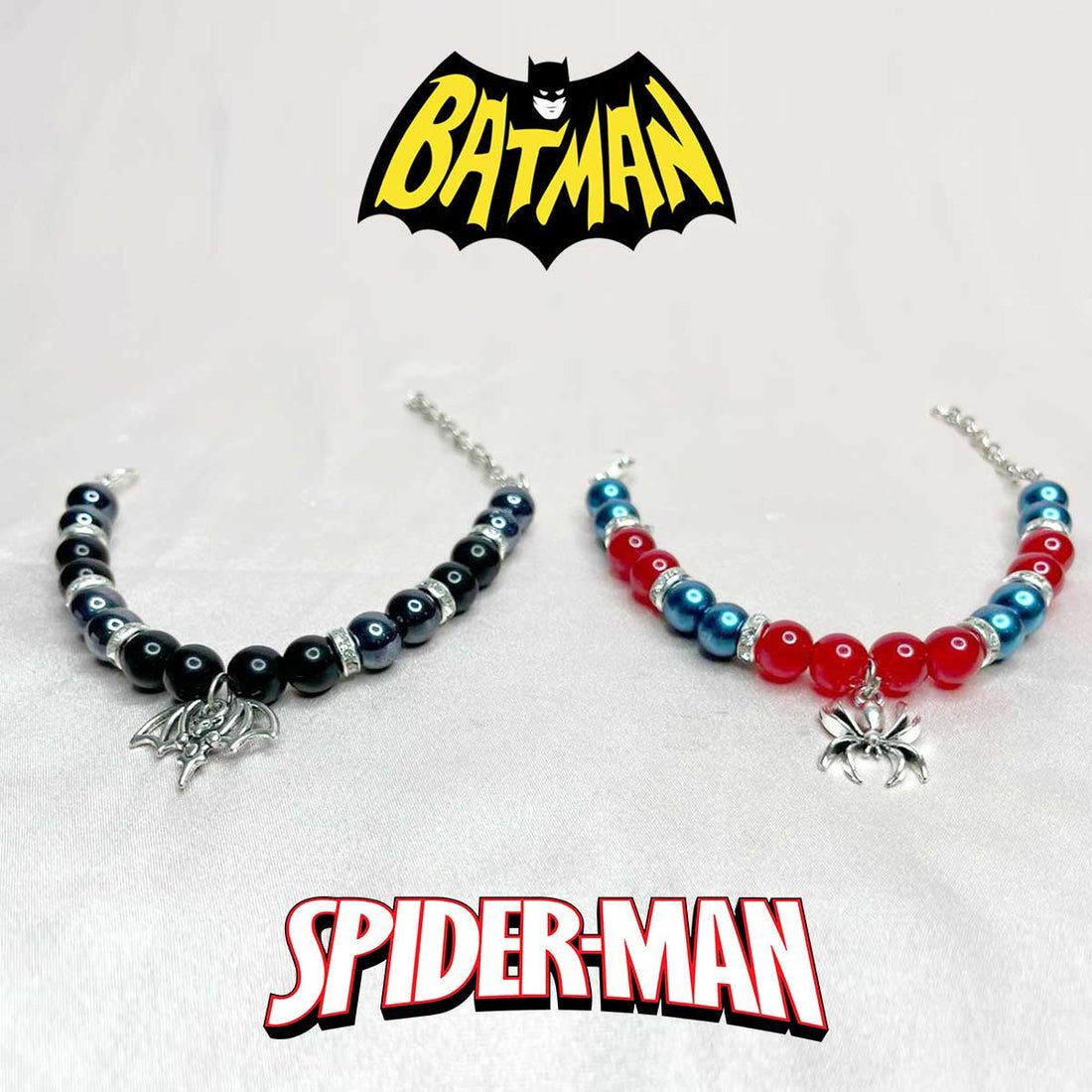 Batman X Spider Stainless Steel Wire Bracelets