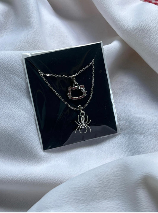 Spiderman X Hellokitty Bff Necklace