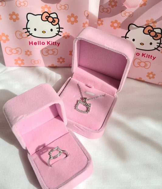 Hello kitty ring x hello kitty pendent