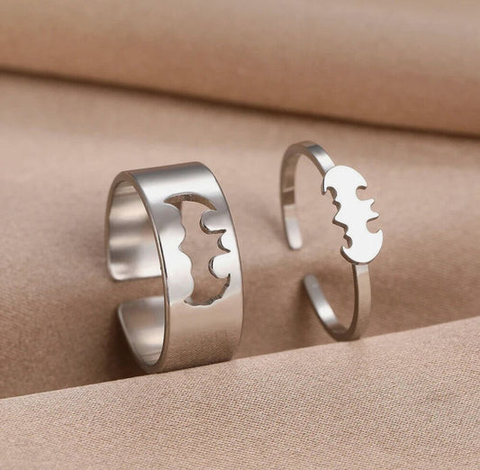 Batman Gothic Couple Rings