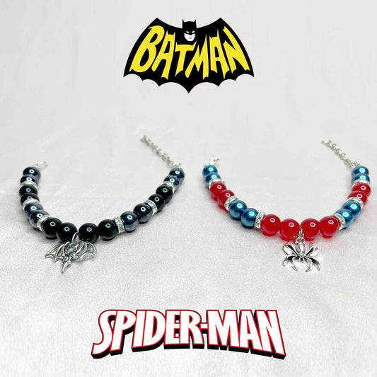 Batman X Spider Stainless Steel Wire Bracelets