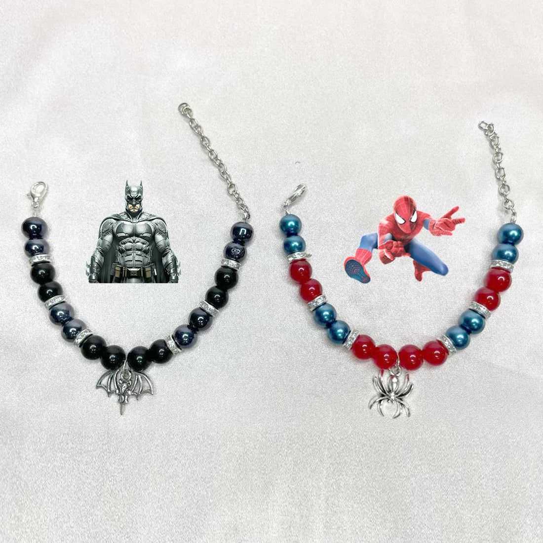 Batman X Spider Stainless Steel Wire Bracelets